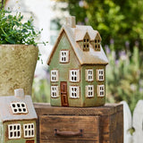 Devon Tea Light Cottage Tall Sage by French Country