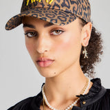 Karen Walker Runaway Cap Leopard Multi One Size