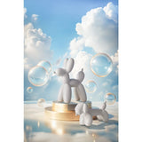 Bubbles Balloon Dog Sculpt 21x 10cm White