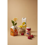 Lewis Ceramic Carton Vessel - Lemon 7.5 x 7.5 x 23cm