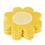 Emporium Set of 4 Posey Flower Coasters Yellow