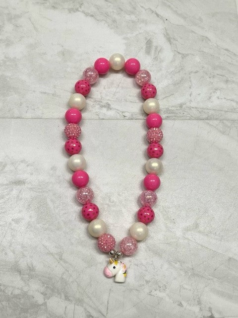Unicorn Hot Pink Necklace