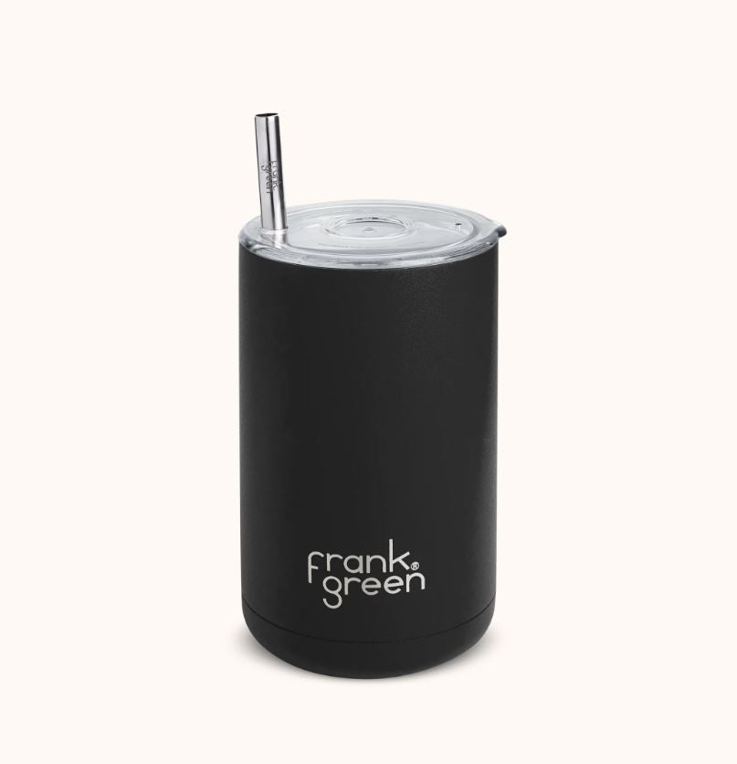 Frank Green Iced Coffee Cup with Straw Midnight