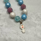 Olaf Blue and Purple Necklace