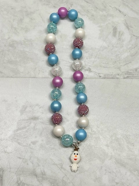 Olaf Blue and Purple Necklace