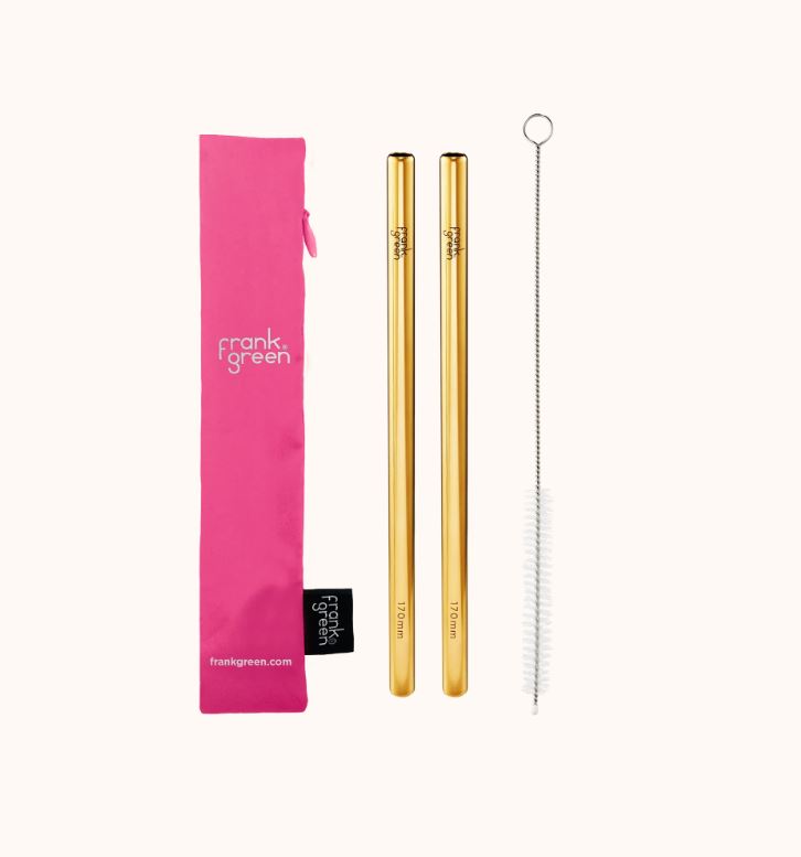 Frank Green Straw Pack and Brush 20oz Neon Pink
