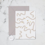 Papier HQ Gold Thank You Greeting Card