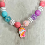 Unicorn Necklace 20mm by Bubblegum Bella