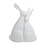 Emporium Rodger and Jessica Sculptures 2 Piece Set White 10.5 x 14.5