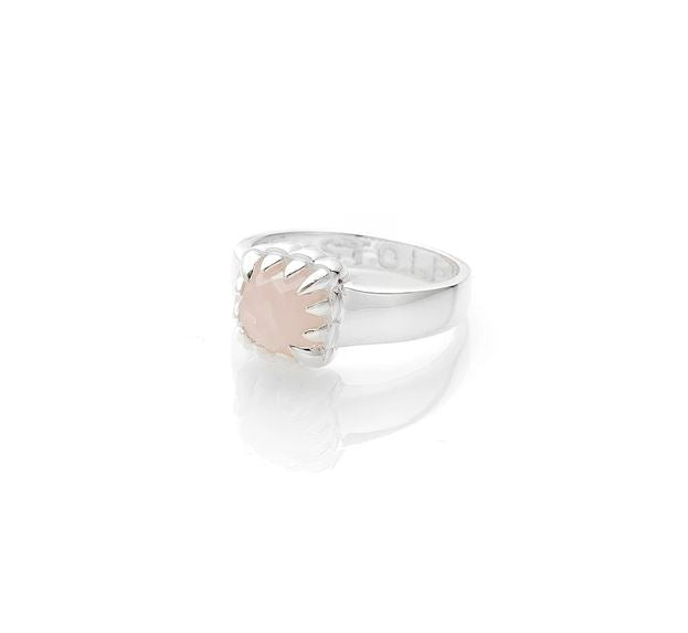 Claw Ring Rose Quartz Small by Stolen Girlfriends Club