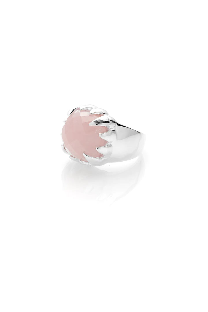 Rose Quartz Large Claw Ring by Stolen Girlfriends Club