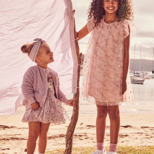 Unicorn Flutter Sleeve Dress