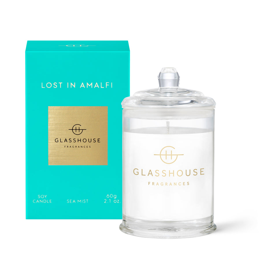 Glasshouse Fragrances 60g Lost in Amalfi Sea Breeze Candle