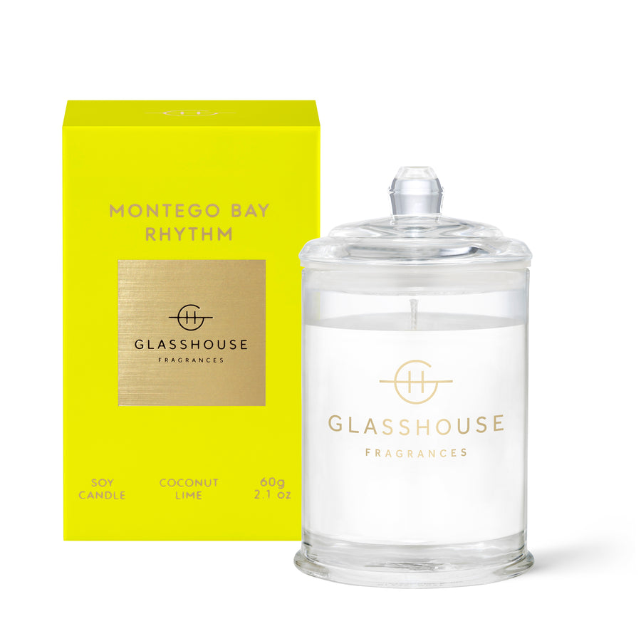 Glasshouse Fragrances 60g Montego Bay Coconut and Lime Candle