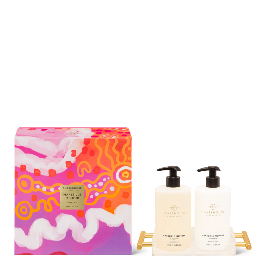 Limited Edition Marseille Memoir Gardenia Hand Care Duo with Tray