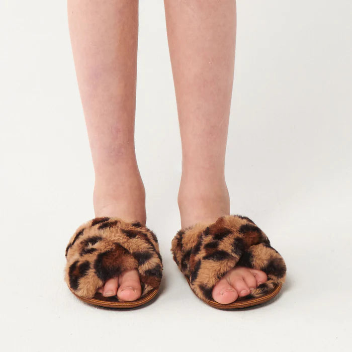 Cheetah Kids Slippers by Kip & Co