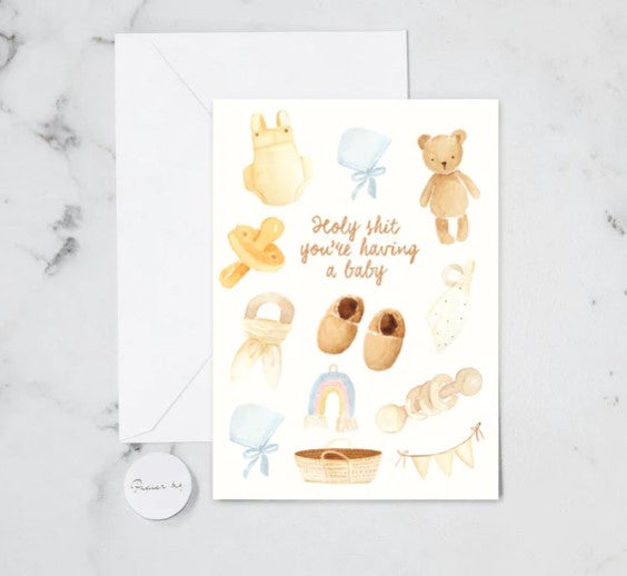 YOURE HAVING A BABY GREETING CARD