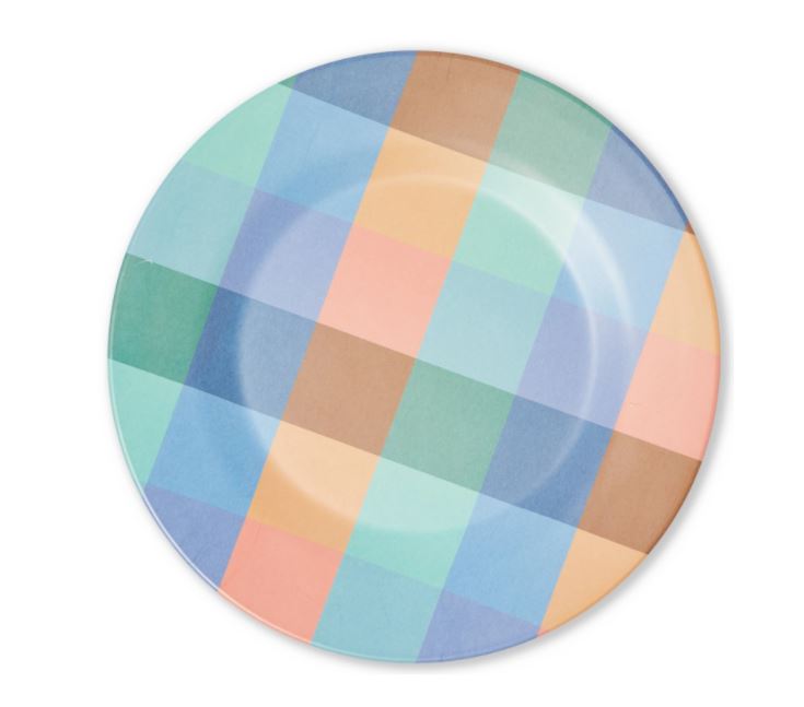 SKYLINE TARTAN DINNER PLATE 2P SET- ONE SIZE