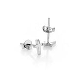 Tiny Stolen Cross Earrings