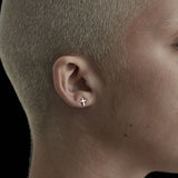 Tiny Stolen Cross Earrings