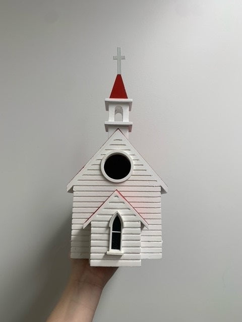 COUNTRY CHURCH BIRDHOUSE - LARGE