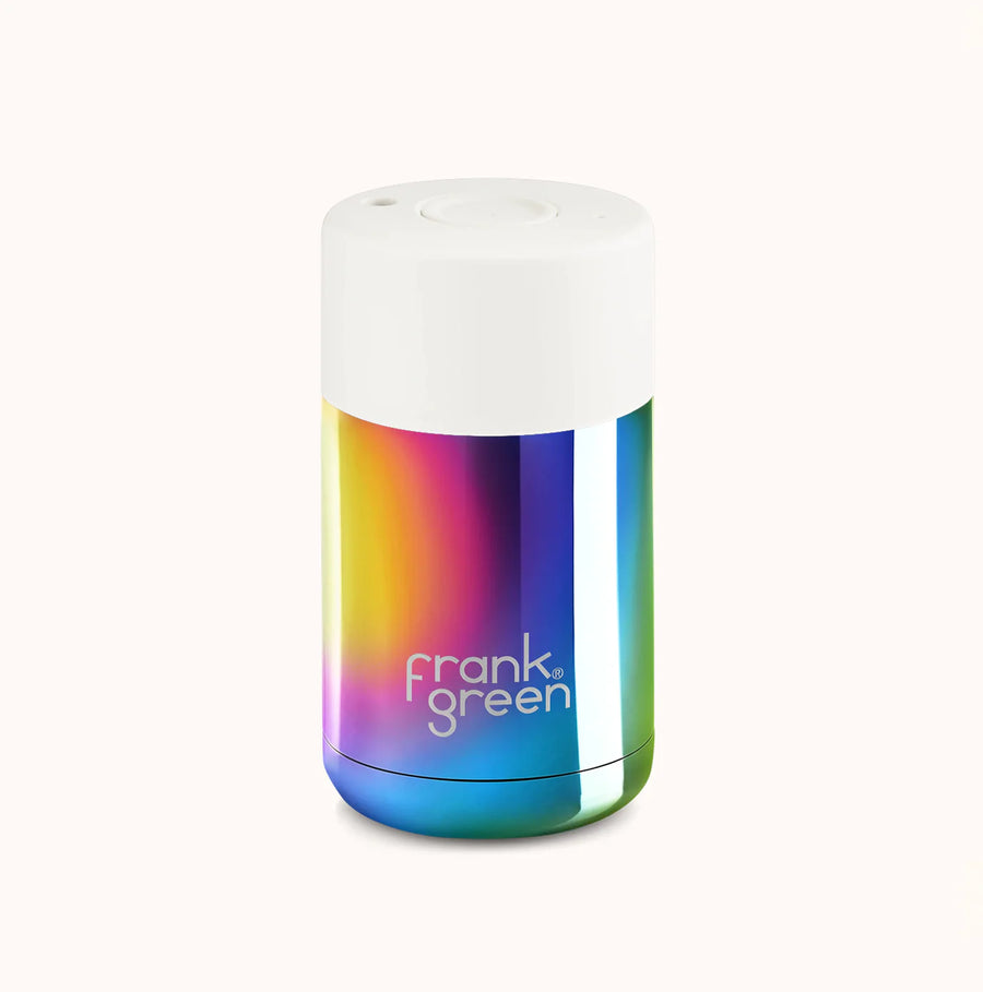 Ceramic 10oz Reusable Coffee Cup Rainbow/Cloud