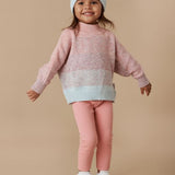 Jewel Rainbow Stripe Knit Beanie