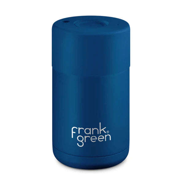 Ceramic Reusable 10oz Coffee Cup Deep Ocean