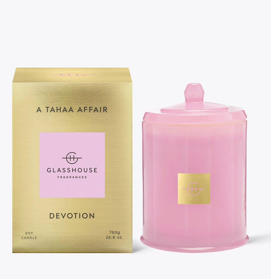 Limited Edition A Tahaa Affair Devotion Engraved 760g Candle
