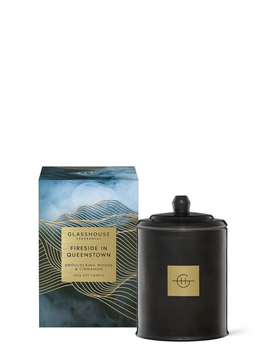 Limited Edition 380g Queenstown Smouldering Woods and Cinnamon Candle