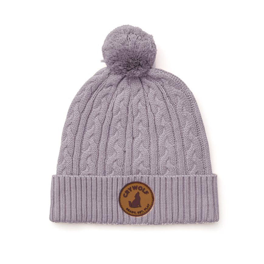 Crywolf Pom Pom Beanie Lilac